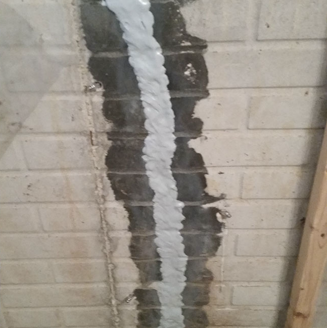 After - Successful crack repair.